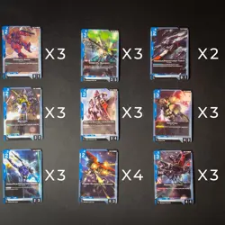 Gundam TCG Blue Lot, 60 Cards, Gundam Epyon, Titans, Raider, Calamity, playsets - Image 4