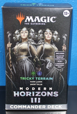 Magic The Gathering Modern Horizons III Tricky Terrain Commander Deck Sealed(Y*) - Image 1