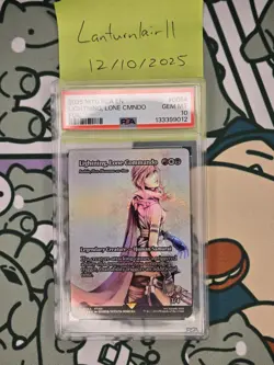 Lightning, Lone Commando (Showcase Foil) #0054 MTG FCA Final Fantasy PSA 10 - Image 1