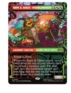 Raph & Mikey, Troublemakers - Showcase Teenage Mutant Ninja Turtles MTG - Image 1