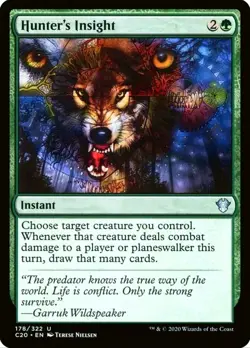 X 1 Hunter's Insight NM-M Ikoria Commander 178 Magic the Gathering - Image 1
