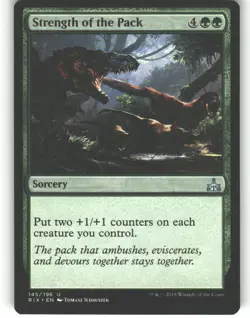 Strength of the Pack - Rivals of Ixalan - MTG - Uncommon - #145 - NM - Image 1