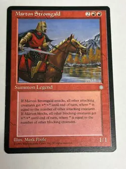 Magic The Gathering MTG Ice Age Marton Stromgald LP - Image 1