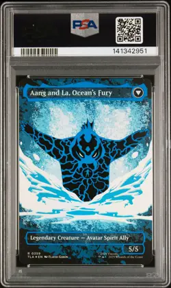 2025 MTG AVATAR TLA #0359 AANG AND LA, OCEAN'S FURY/AANG, SWIFT SAVIOR PSA 10 - Image 2