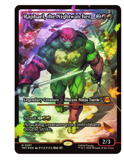 Raphael, the Nightwatcher - Foil - Showcase Teenage Mutant Ninja Turtles MTG - Image 1