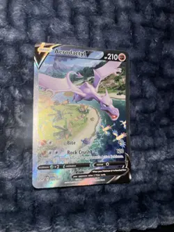 Pokemon Aerodactyl 1/62 Fossil Holo Rare Unlimited English Card Stage 1 - Image 1