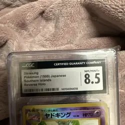 CGC 8.5 Slowking 2001 Southern Islands 14/18 Reverse Holo Pokemon Card psa - Image 2