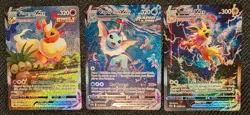 Pokemon TCG Vaporeon Jolteon Flareon VMAX Alt Art Promo SWSH180 SWSH182 SWSH184 - Image 1