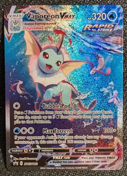 Pokemon TCG Vaporeon Jolteon Flareon VMAX Alt Art Promo SWSH180 SWSH182 SWSH184 - Image 2