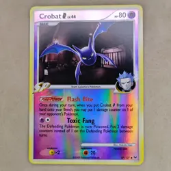 POKEMON TCG CROBAT 47/127 REVERSE FOIL PLATINUM BASE 2009 LP - Image 1