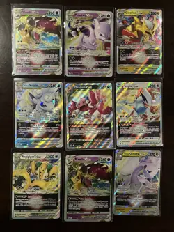 Pokemon TCG Silver Tempest VSTAR Holo Lot Mawile Mewtwo Giratina 9 Cards - Image 1