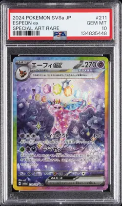 2024 POKEMON JAPANESE TERASTAL FEST EX SPECIAL ART RARE #211 ESPEON EX PSA 10 - Image 1
