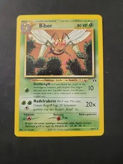 MP Beedrill German Pokemon Neo Discovery 18/75 2001 BIBOR - Image 1