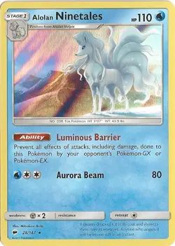 Alolan Ninetales 28/147 Holo Burning Shadows Pokemon TCG - Image 1