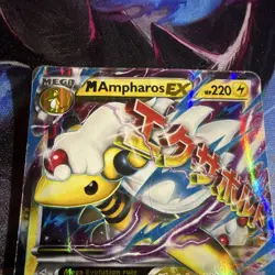 Pokemon TCG M Ampharos EX XY Ancient Origins 28/98 Ultra Rare Holo 220 HP - Image 2