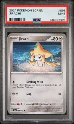 2024 POKEMON SCR EN-STELLAR CROWN #098 JIRACHI PSA 9 - Image 1