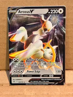 Pokemon Arceus V 122/172 - Brilliant Stars Metal UPC Promo - Image 1