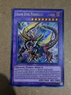 Yu-Gi-Oh! TCG Brave-Eyes Pendulum Dragon RATE-EN039 1st Edition Secret Rare NM - Image 1