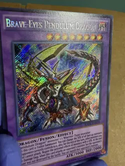Yu-Gi-Oh! TCG Brave-Eyes Pendulum Dragon RATE-EN039 1st Edition Secret Rare NM - Image 5