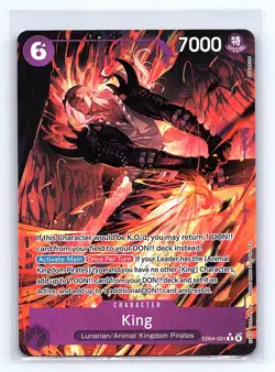 KING Alternate Art EB04-031 One Piece The Azure Sea's Seven OP14 *hlb - Image 1