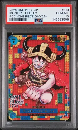 2025 ONE PIECE JPN PREMIUM COLLECTION ONE PIECE DAY'25 MONKEY D. LUFFY PSA 10 - Image 1