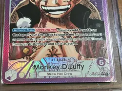 2023 Monkey D. Luffy Alt Art Leader OP05-060 Awakening of the New Era Foil NM - Image 4