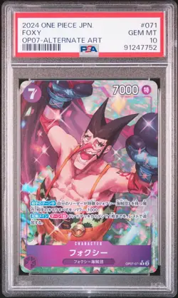 PSA 10 - Foxy OP07-071 R One Piece Japanese 500 Years in the Future - Image 1
