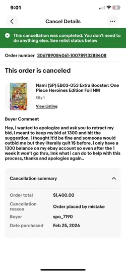 Nami (SP) EB03-053 Extra Booster: One Piece Heroines Edition Foil NM - Image 4
