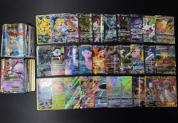 Lot of 150 Pokemon Cards Mega/EX/GX/Full Art/V/VMAX Modern Collection HP-DAMAGED - Image 1
