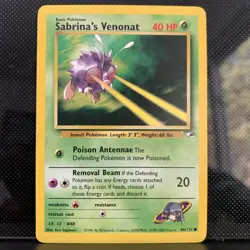 Pokemon TCG Sabrina's Venonat Gym Heroes 96/132 Unlimited Common Card - Image 1