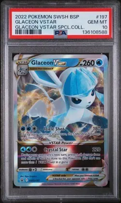 2022 Glaceon VSTAR SWSH197 PSA 10 SWSH: Sword & Shield Promo Cards Holo - Image 1