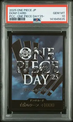 2025 ONE PIECE JPN PREMIUM CARD COLLECTION ONE PIECE DAY'25 DON!! CARD PSA 10 - Image 1