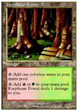 MTG English Karplusan Forest NM Normal 7th Edition - Image 1