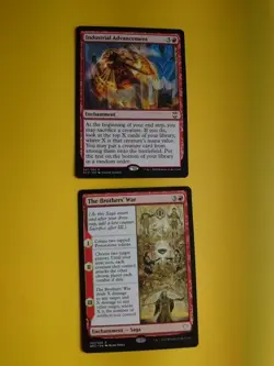 Industrial Advancement NCC & The Brother's War BRC Enchantment red MTG 2 Card. - Image 1