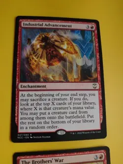 Industrial Advancement NCC & The Brother's War BRC Enchantment red MTG 2 Card. - Image 4