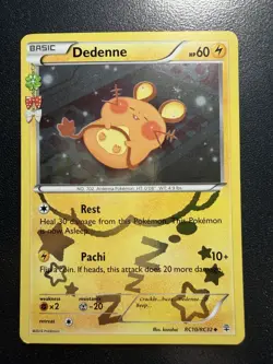 Dedenne Pokemon TCG Generations Radiant Collection Holo Card RC10/RC32 Nm - Image 1