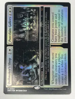 Dollmaker's Shop // Porcelain Gallery M Duskmourn: House of Horror 4 NM FOIL - Image 1