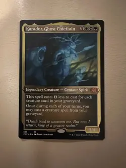 MTG - Karador, Ghost Chieftain Foil Etched - Double Masters 2022 - NM - Image 1
