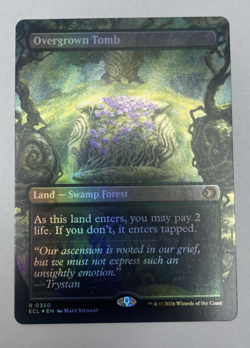 Overgrown Tomb (Borderless) Lorwyn Eclipsed Foil 350 MTG - Image 1