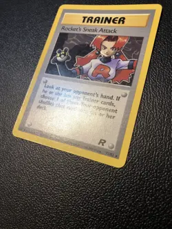 Rocket's Sneak Attack 72/82 Team Rocket Rare Pokemon Card In Mint Condition - Image 3