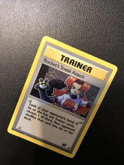 Rocket's Sneak Attack 72/82 Team Rocket Rare Pokemon Card In Mint Condition - Image 5