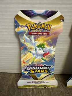 Pokemon TCG: Sword & Shield-Brilliant Stars Sleeved Booster Pack (10 Cards Each) - Image 2