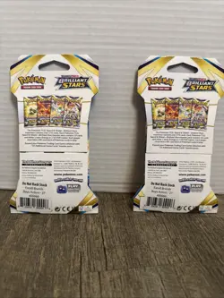 Pokemon TCG: Sword & Shield-Brilliant Stars Sleeved Booster Pack (10 Cards Each) - Image 4