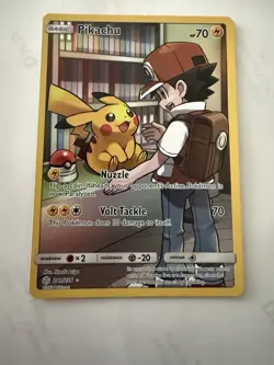 2019 POKEMON SUN & MOON COSMIC ECLIPSE SECRET #241 FULL ART/PIKACHU NM RARE - Image 1
