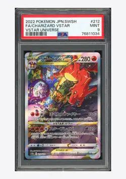 Pokemon PSA 9 Charizard VSTAR SAR 2022 212/172 S12a Japanese - Image 1