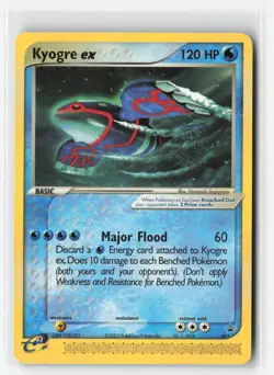 KYOGRE EX 001 NINTENDO BLACK STAR PROMO POKEMON TCG LP - Image 1