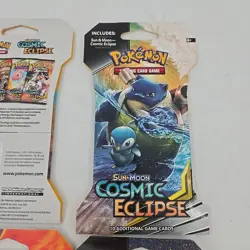 Pokemon TCG Cosmic Eclipse - Booster Pack Sun & Moon Full Art Set 4 Packs - Image 4