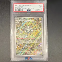 Pokemon Magneton 159 Scarlet & Violet Promo Holo Stamped ETB PSA 9 2024 - Image 1