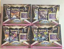Pokemon TCG Shining Fates Mad Party Pin Collection Box Set of 4 Brand New Sealed 820650808685 - Image 1