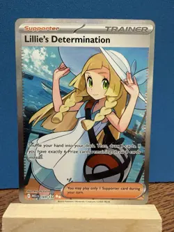 Pokemon TCG Lillie's Determination 169/132 Full Art Trainer Mega Evolution - Image 1